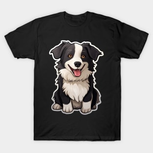 Cute Border Collie Dogs Funny Border Collie T-Shirt